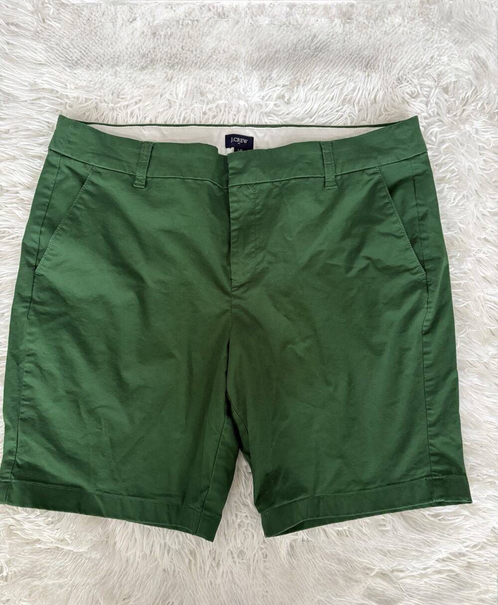 J. Crew 14 Women’s Green Bermuda Shorts. Great Pair